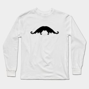 Fancy Black Mustache Long Sleeve T-Shirt